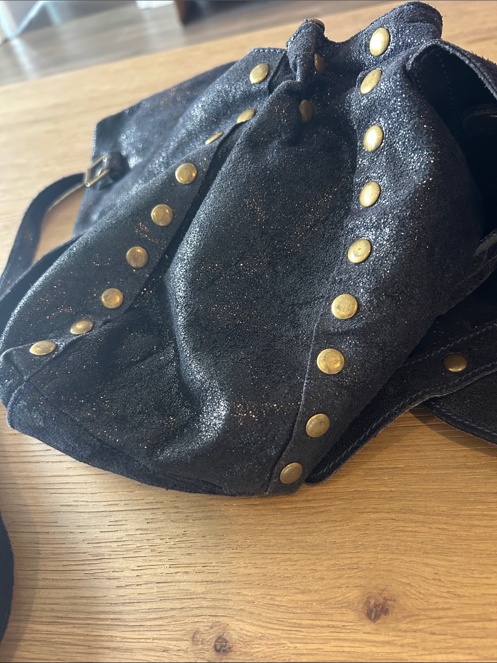 Merci Marie Suede Satchel Made in Italy - Picture 15 of 15